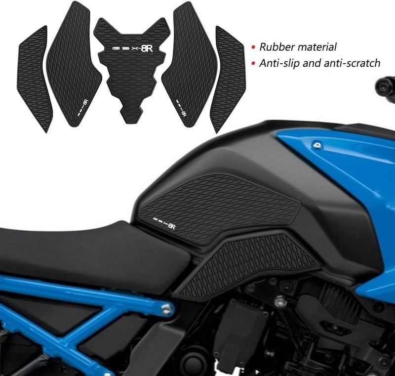 QWDRHen لـ GSX8R GSX 8R GSX 8 R 2024 2025 واقي خزان دراجة نارية ملصق دكالة هواء قبضة خزان وسادة جانبية ملحقات gsx8r واقي خزان - Image 3